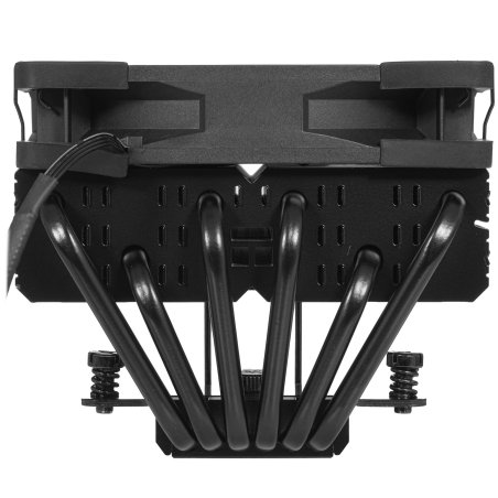 Кулер для процессора Thermalright Royal Pretor 130 черный (4-pin PWM, 158мм, Ni/Cu, 6x6мм, 1x120+1x130мм, 80.45CFM/81.88CFM, 29.4dBA/28.3dBA, 2150PM/1750RPM, S: 1200, 1700, 1851, 2011, 2066, 115X, AM4, AM5, black)