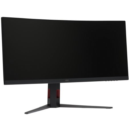 Монитор 34" AOC CU34G4 VA 3440x1440, 180 Гц, 0.5 мс, 21:9, 300 кд/м², HDMI 2.0, DP 1.4, 3.5 Jack, HDR10, FreeSync Premium, Adaptive-Sync, изогнутый экран (1500R), черный/красный
