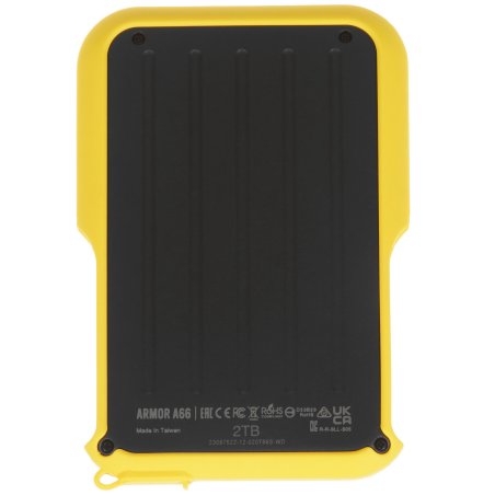 Внешний HDD 2.5" 2.0Tb Silicon Power Armor A66 SP020TbPHD66SS3Y черно-желтый (USB3.2, прорезиненный, противоударный MIL-STD-810G, пыле-влагозащищенный IPX4)