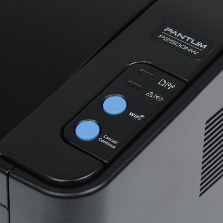 Принтер лазерный Pantum P2500NW, A4, ч/б, печ. до 22 стр/мин., 1200 x 1200 dpi, USB, RJ-45, Wi-Fi, Air Print