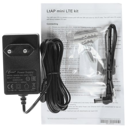 Точка доступа Wi-Fi Mikrotik RB912R-2nD-LTm&EC200A-EU LtAP mini LTE kit (2024)