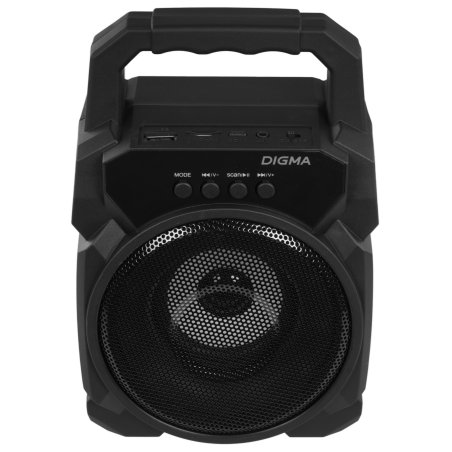 Портативная колонка Digma D-PS1500 черный 10 Вт 1.0 BT 10м 500mAh