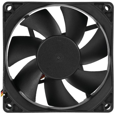 Вентилятор для корпуса 5bites FB8025S-12L3 черный, 80 x 80 мм, 2000 об/мин, 22 дБ, 3 pin