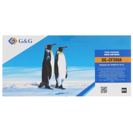 Картридж лазерный G&G GG-CF280A черный (2700стр.) для HP LJ P2035/P2055d/Pro 400 M401/MFP M425