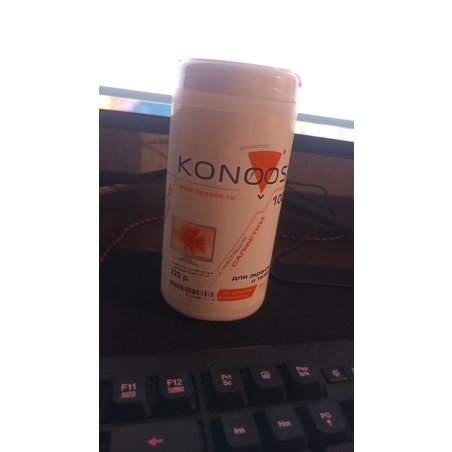Чистящие средства Konoos KBF-100 Салфетки для ЖК-экранов в банке, 100 шт.