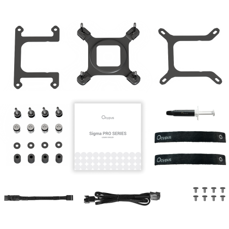 Система жидкостного охлаждения Ocypus Iota L24 WH ARGb белый 120мм алюминий+медь 2000rpm 29db 4-pin 280W