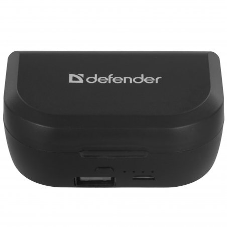 Наушники TWS Defender Twins 639 черный, внутриканальные, Bluetooth, до 4 ч