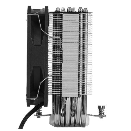 Кулер для процессора Thermalright Burst Assassin 120 SE черный/серебристый (4-pin PWM, 148мм, Al/Cu, 6x6мм, 1x120мм, 66.17CFM, 25.6dBA, 1550RPM, S: 1851/1700/1200/115X, AM5/AM4)