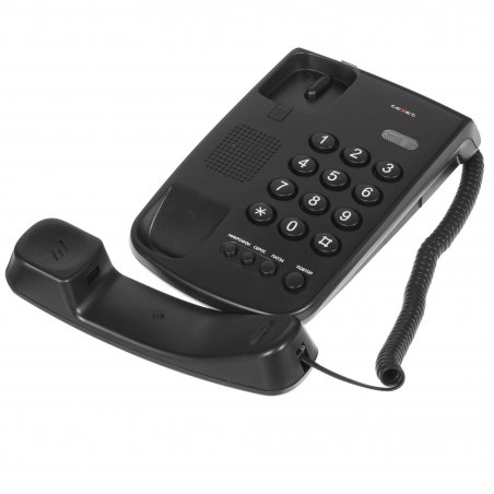 Телефон проводной teXet TX-201 черный