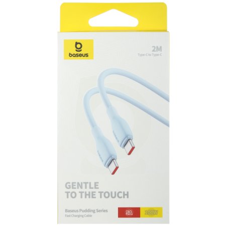 Baseus Pudding Series Fast Charging Cable Type-C to Type-C 100W 2m Galaxy Blue