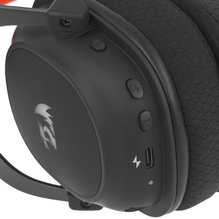 Игровая беспроводная гарнитура REDRAGON ZEUS PRO чёрная (Bluetooth, 53 мм, 7.1, RGB подсветка)