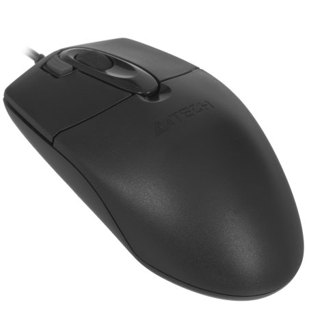 Мышь проводная A4Tech OP-730D черный, 1200 dpi, USB, кнопки - 4