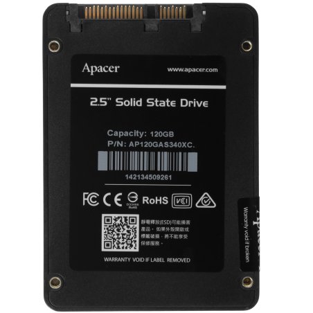 Накопитель SSD Apacer PANTHER AS340, 120Gb, SATA III, 2.5", R/W 550/520