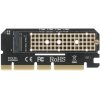 Переходник ORIENT C299E PCI-E 16x->M.2 M-key NVMe SSD, тип 2230/2242/2260/2280 (30899)