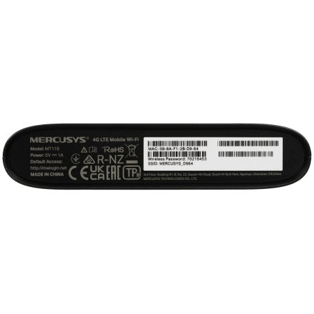 Мобильный беспроводной маршрутизатор 4G LTE Mercusys MT110