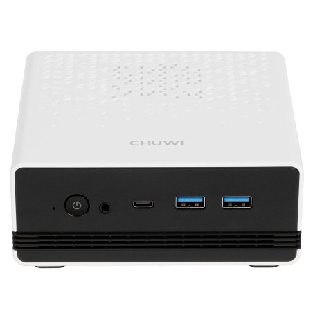 Мини ПК Chuwi UBox Ryzen 5 6600H (3.3) 16Gb SSD 512Gb 660M Win11Pro 2x2.5GbitEth WiFi BT 90W белый/черный
