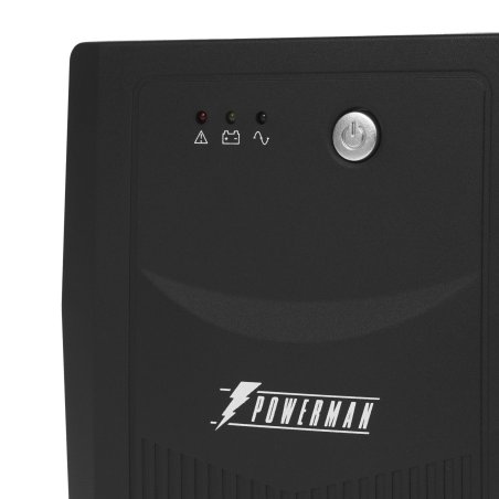 Источник бесперебойного питания Powerman UPS Back Pro 1500 black (линейно-интерактивный, 1500VA, 900W, 4xEURO) (6117061)