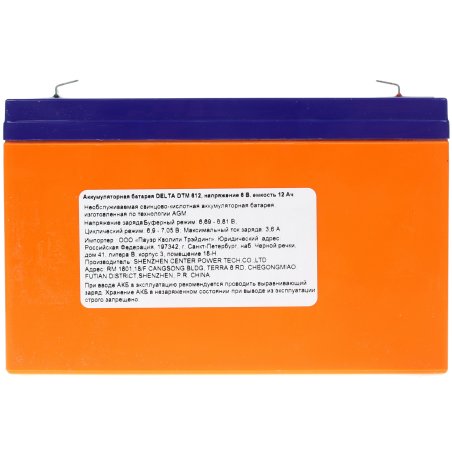 Батарея Delta DTM 612 (6V, 12Ah)