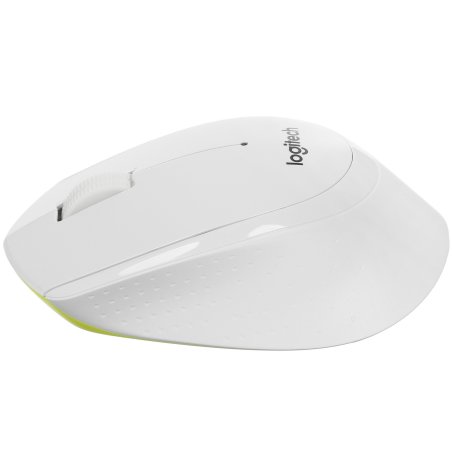 Мышь беспроводная Logitech M330 SILENT PLUS белый, 1000 dpi, радиоканал, USB, кнопки - 3