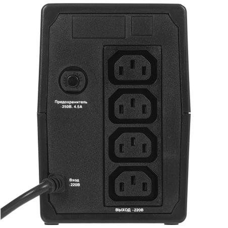 Источник бесперебойного питания ExeGate EP285542RUS Power Back BNB-650.LED.AVR.C13.RJ.USB 650VA/360W, LED, AVR,4*IEC-C13, RJ45/11, USB, черный