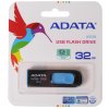 Флешка USB ADATA UV128 (AUV128-32G-RBE), 32Gb, USB 3.0, R/W 100/30, черный/синий