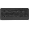 Клавиатура Logitech K650 черный USB беспроводная BT/Radio (подставка для запястий) (920-010954)