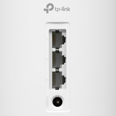 Домашняя Mesh Wi-Fi система TP-Link Deco E4 (3-Pack), 1167 Мбит/с (5 ГГц: до 867 Мбит/с + 2,4 ГГц: до 300 Мбит/с), 2 порта 100 Мбит/с, 2 встроенные антенны на каждом модуле Deco