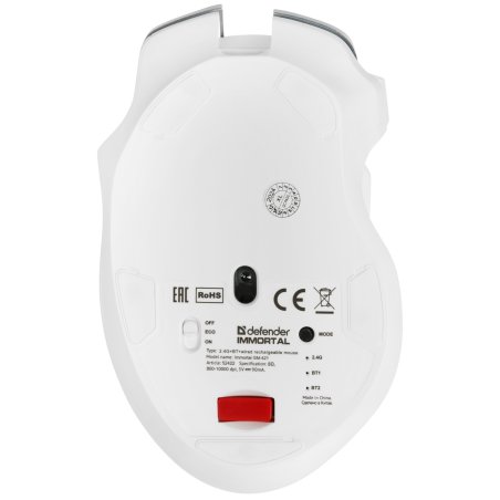 Мышь беспроводная/проводная Defender Immortal GM-421 черный, 10000 dpi, радиоканал, Bluetooth, USB, кнопки - 9