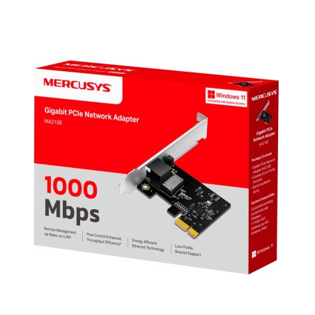 Адаптер Gigabit PCIe Network Mercusys MA210E