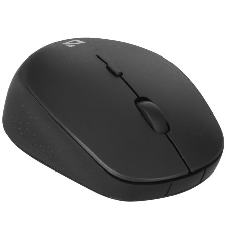 Мышь беспроводная Defender Auris MB-027 черный, 1600 dpi, радиоканал, USB, кнопки - 4
