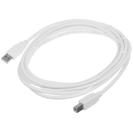 Кабель AM/BM USB2.0 3м Telecom USB 2.0 A-->B 3.0m, белый/серый, TC6900-3.0M