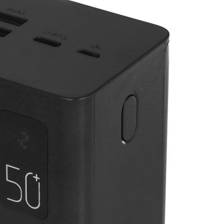 Портативный аккумулятор Perfeo Powerbank MOUNTAINS 50000 mAh/LED дисплей/PD + QC 3.0/Type-C/4 USB/Выход: 3A, max 22.5W/черный (PF_B4887)