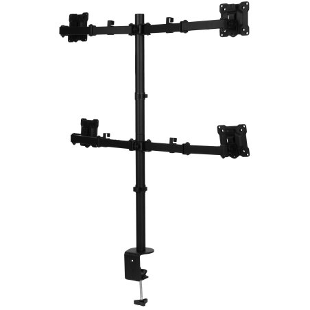 Кронштейн ONKRON D421E для четырех мониторов 13"-32" настольный, черный