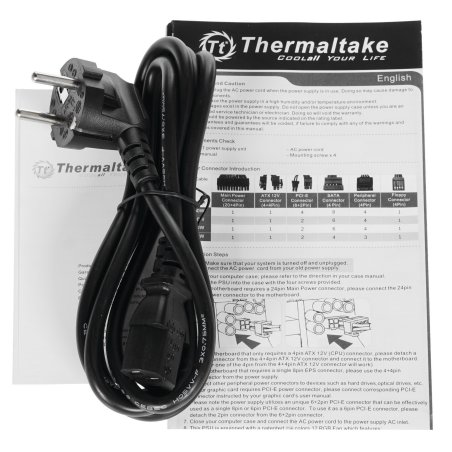 Блок питания Thermaltake Smart BX1 SE 550W, 550Вт, 80+ Bronze, 120мм, немодульный, черный