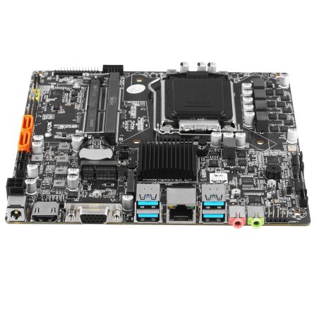 Материнская плата AFOX AFH510-MI, Socket 1200, Intel H510, 2xDDR4, 2xSATA, 1xM.2, 1xHDMI, 1xVGA, 1x 1Gb LAN, 2xUSB-A 3.0, 2xUSB-A 2.0, 2x3.5 мм, 5.1, Mini-ITX