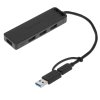 Концентратор Vention OTG USB-C+USB 3.0 / 4xUSB 3.0 порта черный - 0.15м. Концентратор Vention OTG USB-C+USB 3.0 / 4xUSB 3.0 порта черный - 0.15м.