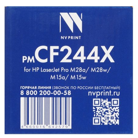 Картридж лазерный NVPrint совместимый NV-CF244X для HP LaserJet Pro M28a/ M28w/ M15a/ M15w (2200k)