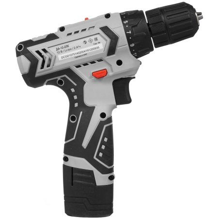 Дрель-шуруповерт аккумуляторная Ресанта ДА-12-2ЛК 75/14/2, Аккумуляторная, 12В, 2 АКБ, Кейс