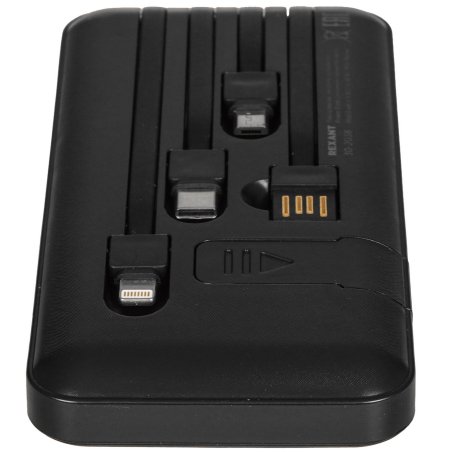 Портативный аккумулятор Rexant Power Bank (аккумуляторная батарея) 10000 mAh, черное