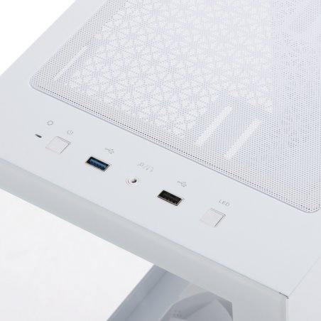 Компьютерный корпус 1STPLAYER MIKU Mi7-A белый/ATX/3x120мм LED fans/Mi7-A-WH-2F1R-W-1F1-W