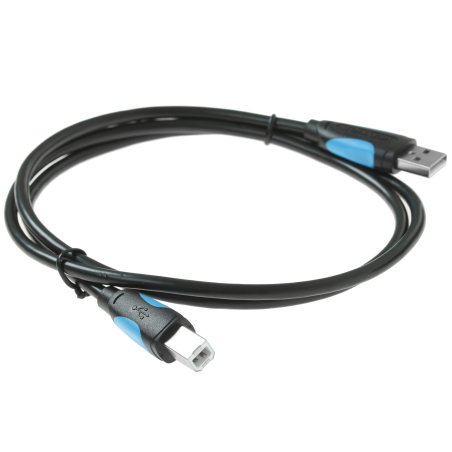 Кабель Vention USB 2.0 AM/BM - 1м. черный VAS-A16-B100