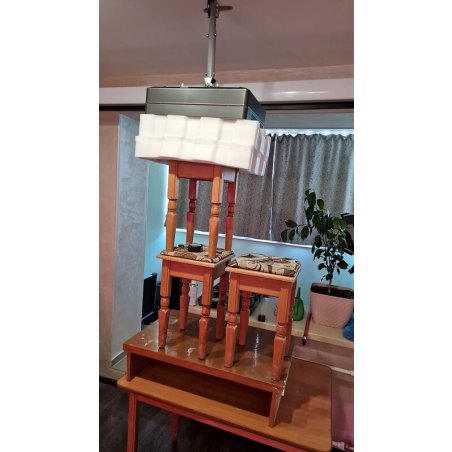 Крепеж Wize WPA-S серебро Универсальное комплект для проектора, длина штанги 36-46 см, наклон +/- 15°, поворот +/- 15°, до 12 кг, 260х260