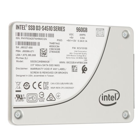 Накопитель SSD Intel Original SATA III 960Gb SSDSC2KB960G801 DC D3-S4510 2.5"