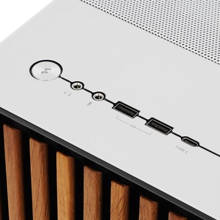 Компьютерный корпус Fractal Design North Chalk белый без БП mATX 3x120мм 2xUSB 3.0 1xUSB3.1 audio bott PSU