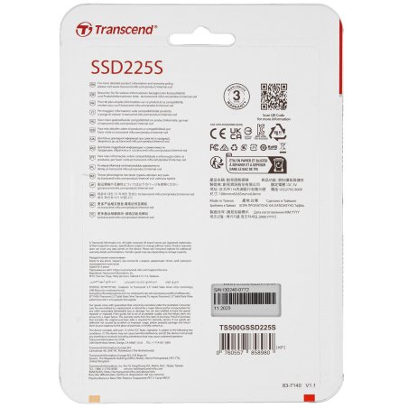 Накопитель SSD Transcend SATA III 240Gb TS240GSSD 220S 2.5"