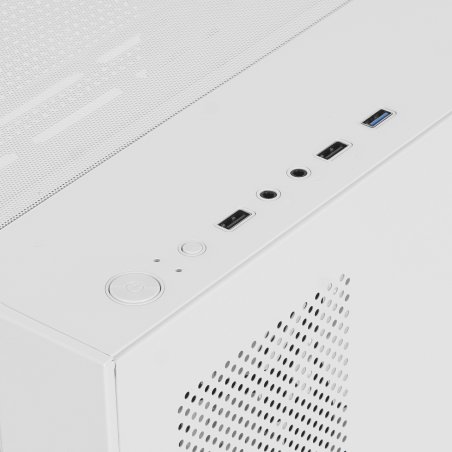 Компьютерный корпус Ginzzu V450 RGb белый CRC6 FAN12CM RGb*3