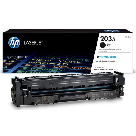 Картридж лазерный HP CF540A (HP 203A) черный для HP LaserJet M254/M280/M281 1400 страниц.
