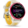 Смарт-часы Garmin Forerunner 570 слоновая кость, малиновый безель, ремешок манго 42мм