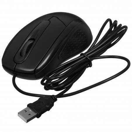 Мышь проводная Defender Standard MB-580 черный, 1000 dpi, USB, кнопки - 3
