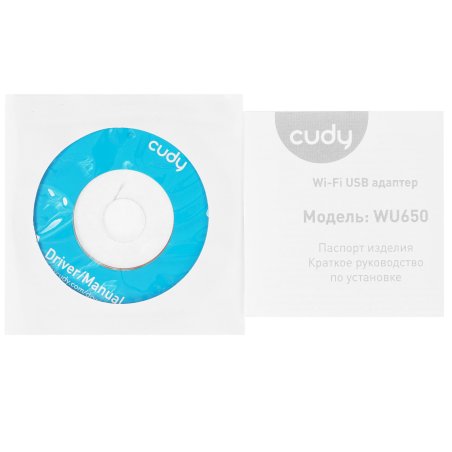 Сетевой адаптер Wi-Fi Cudy WU650 AC650 USB 2.0 (ант.внутр.) 1ант.